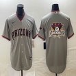 Nike Arizona Diamondback blank gray majestic baseball Jersey big logo