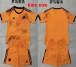 2025-2026 Roma club orange kid soccer jerseys away