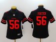 Women San Francisco 49ers #56 Reuben Foster black Color Rush Limited Jersey