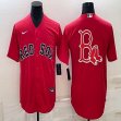 Nike Boston Red Sox blank red majestic MLB baseball jerseys-BD 01