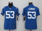 Women Colts #53 Darius Leonard Nike blue Color Rush Limited Jersey