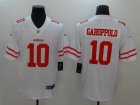 49ers #10 Jimmy Garoppolo nike white Color Rush Limited Jersey