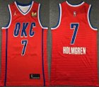 Nike oklahoma City Thunder #7 Chet Holmgren orange basketball jersey-XD