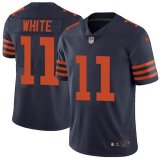 Nike Chicago Bears #11 White dark blue Color Rush Limited Jersey