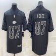 Nike Kansas City Chiefs #87 Travis Kelce black Color Rush Limited Jersey Reflective version