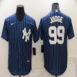 Nike New York Yankees #99 Aaron Judge blue throwback majestic baseball jersey-