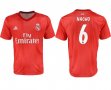 2018-2019 Real Madrid second thailand version #6 NACHO red soccer jerseys away