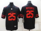 49ers #25 Mitchell throwback nike black Color Rush Limited Jersey-BD