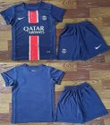 2024-2025 Paris Saint-Germain club blue kid soccer jerseys home