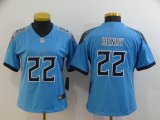 Women Tennessee Titans #22 Derrick Henry nike skyblue Color Rush Limited Jersey